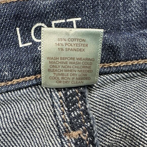 Ann Taylor Loft Outlet Modern Skinny Jeans Womens 2 Blue Dark Denim‎ Stretch - Picture 6 of 13